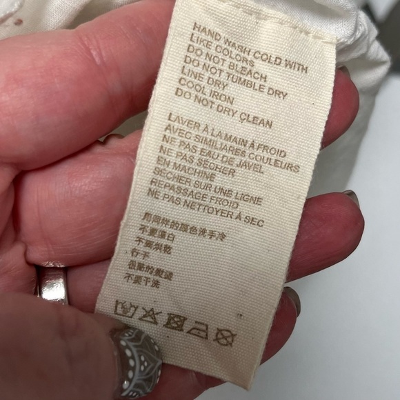 Anthropologie Let Me Be White Lace Peplum Tank NWT - Picture 9 of 10